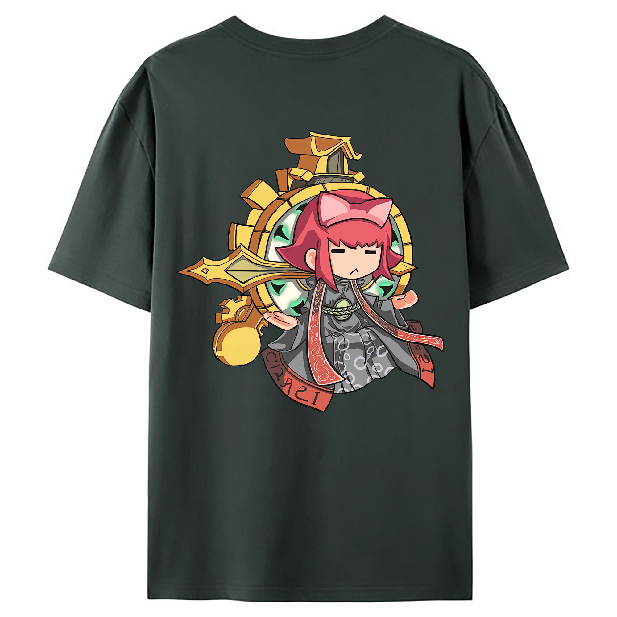 （画像用） リーグ・オブ・レジェンド League of Legends LOL 綿100％ メンズ半袖Tシャツ（バックプリント） 通気性